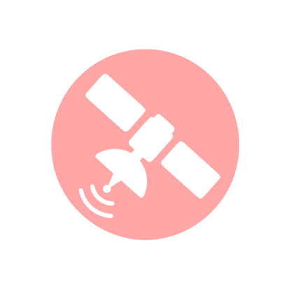 Satellite Dish Signal Logo #ffa6a6