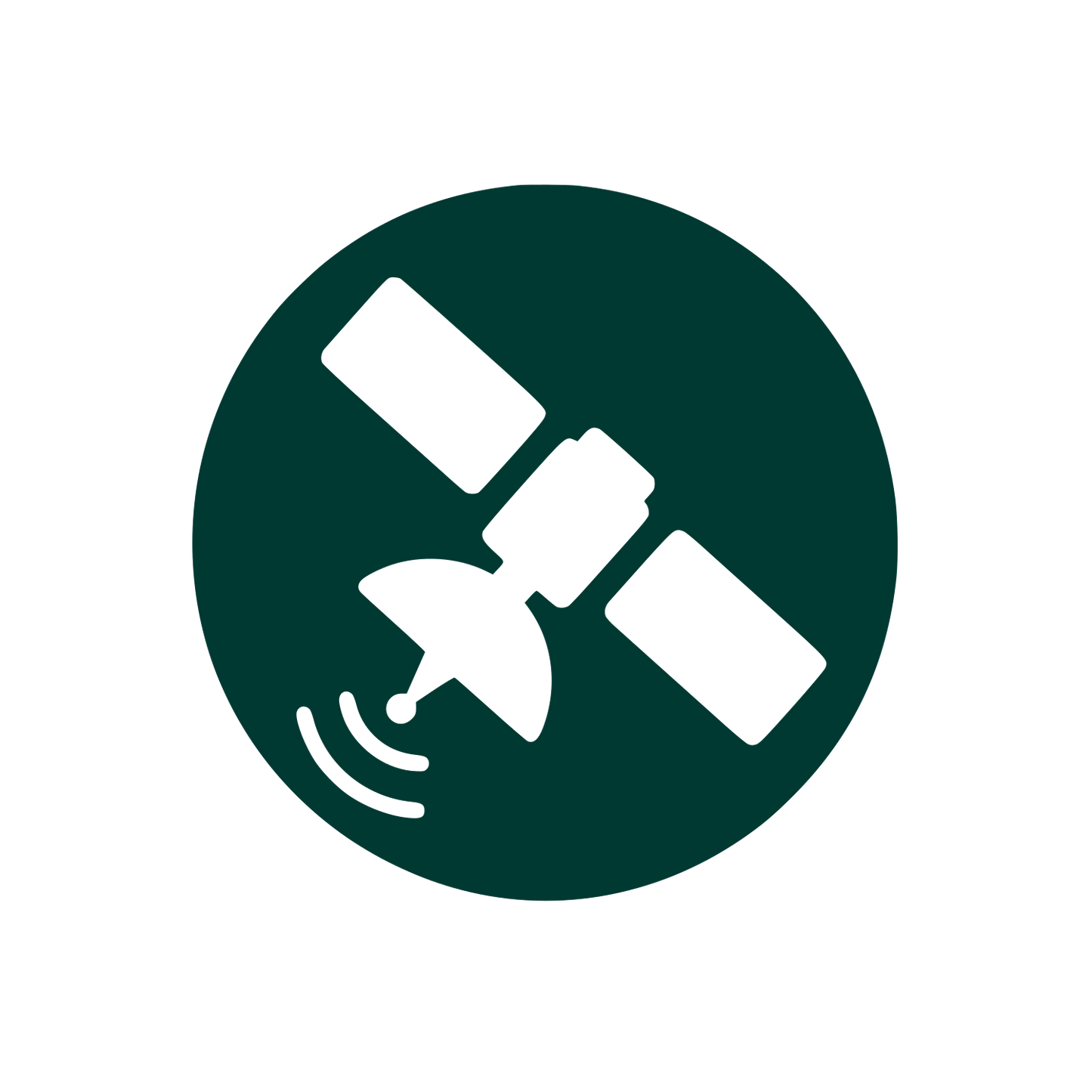 Satellite Dish Signal Logo #003932