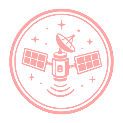Satellite Dish Circle Logo #ffa6a6