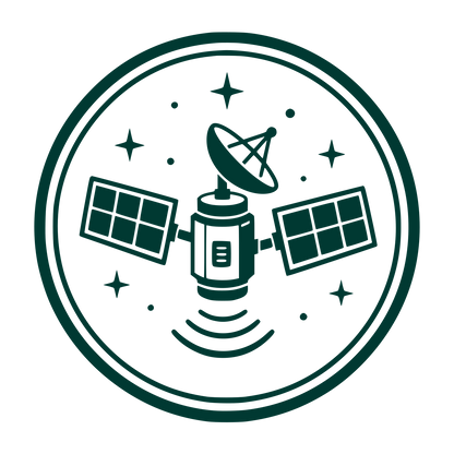 Satellite Dish Circle Logo #003932