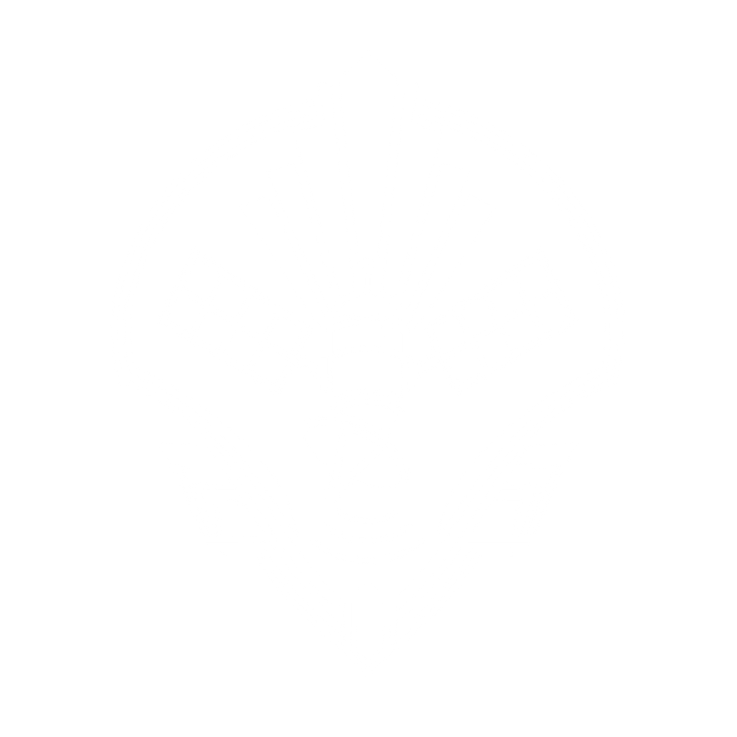 Space Satellite Emblem Logo #ffffff