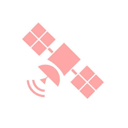 Satellite Dish Signal Logo #ffa6a6
