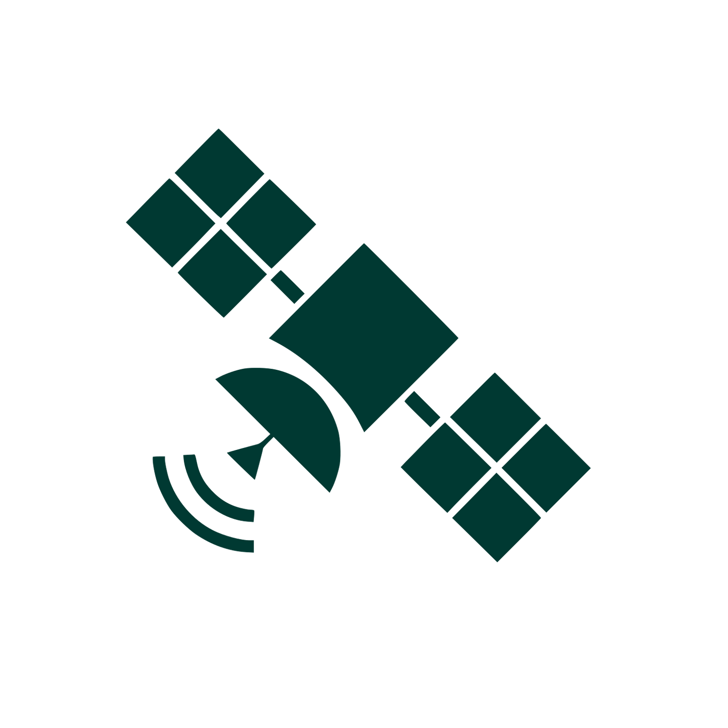Satellite Dish Signal Logo #003932