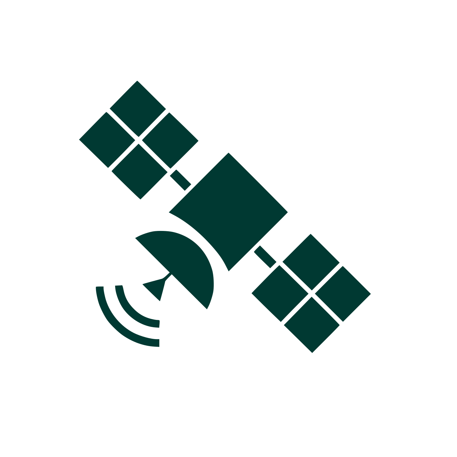 Satellite Dish Signal Logo #003932
