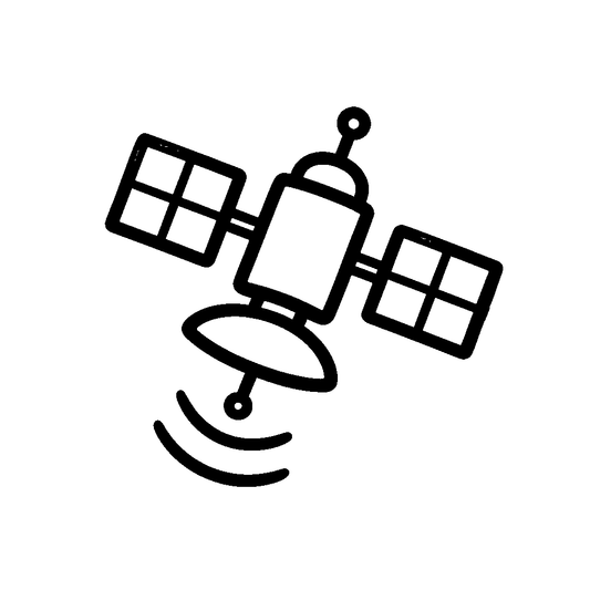 Satellite Signal Broadcast Logo