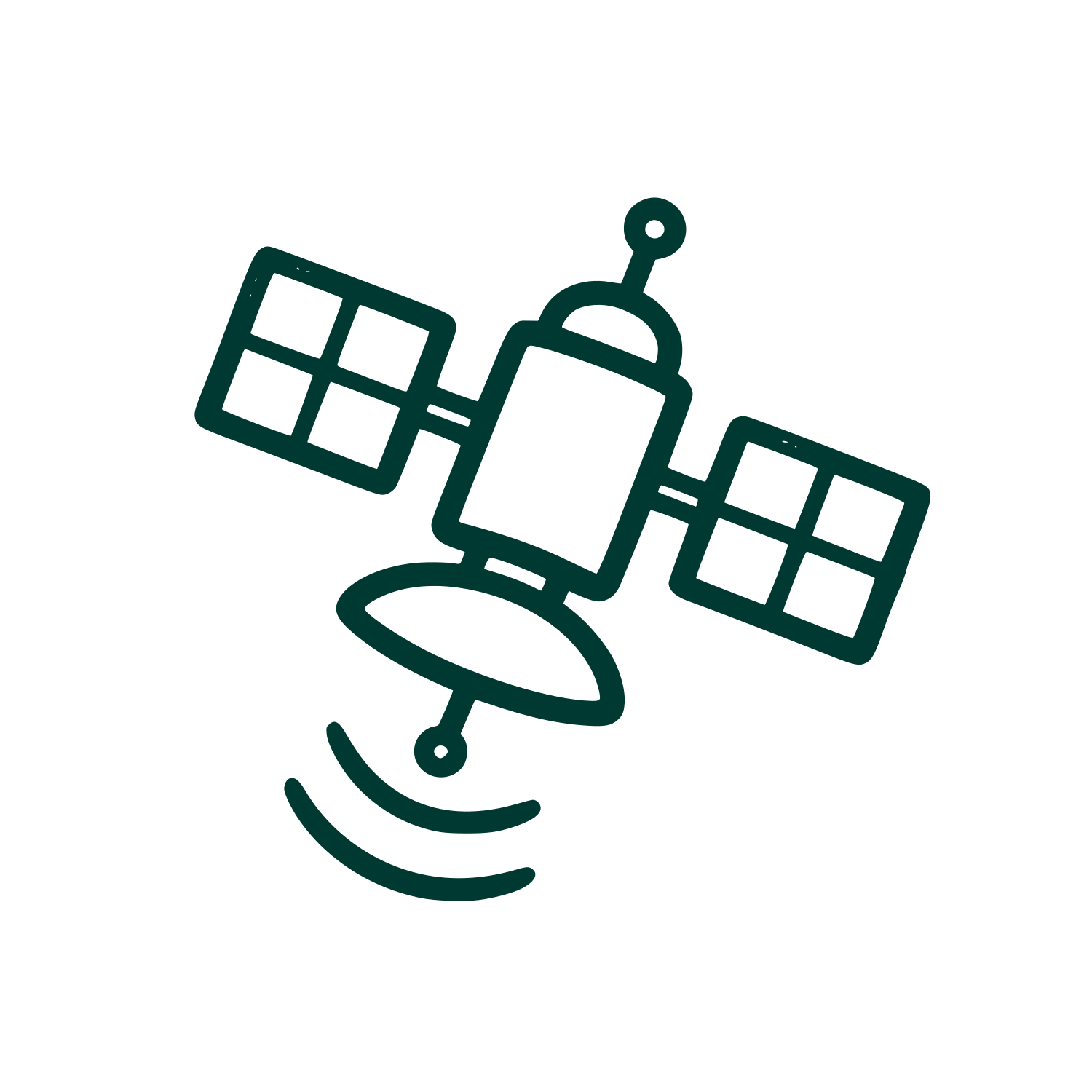 Satellite Signal Broadcast Logo #003932