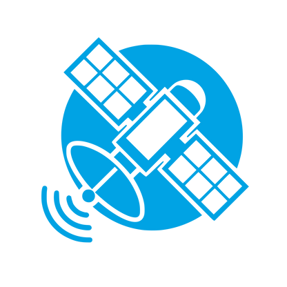 Satellite Dish Signal Logo #00a3e4
