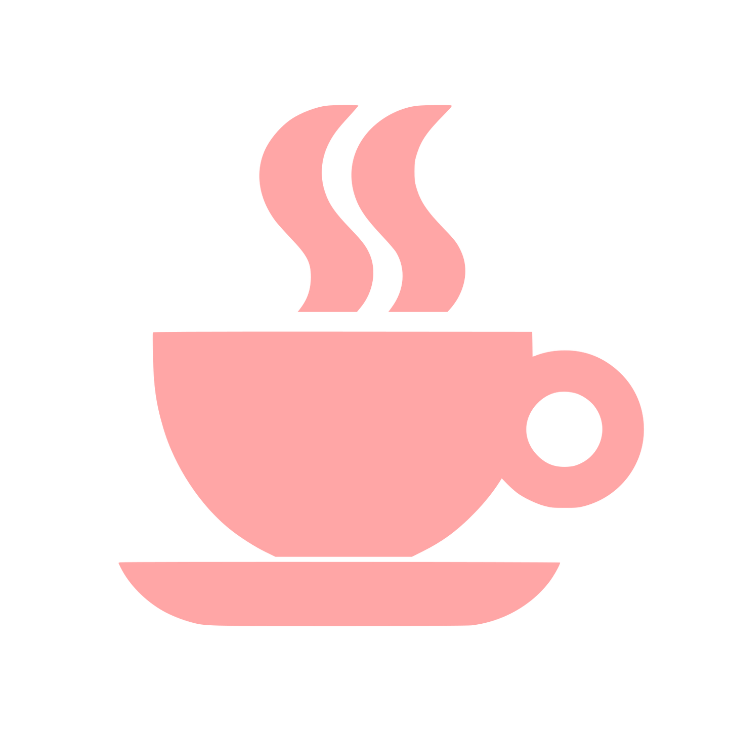 Coffee Cup Steam Logo #ffa6a6