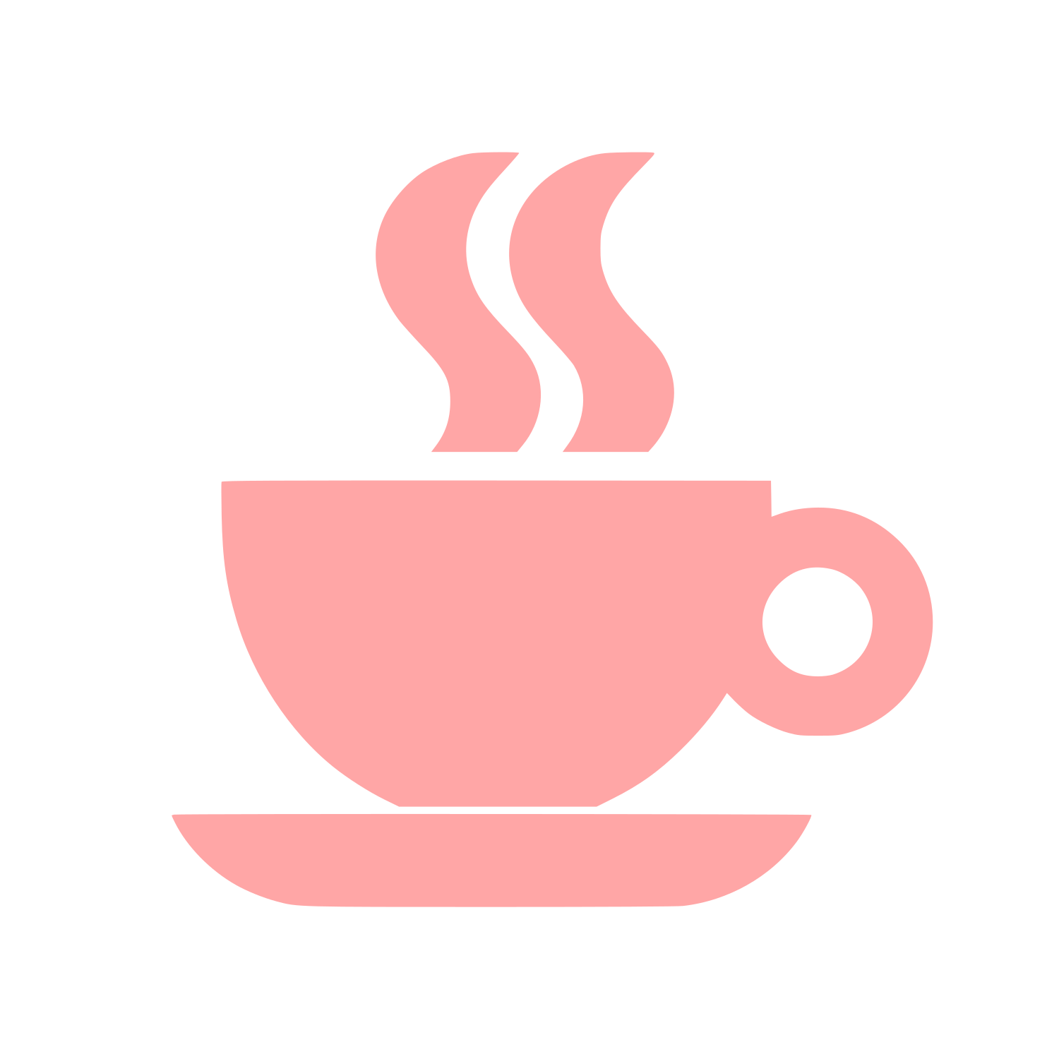 Coffee Cup Steam Logo #ffa6a6