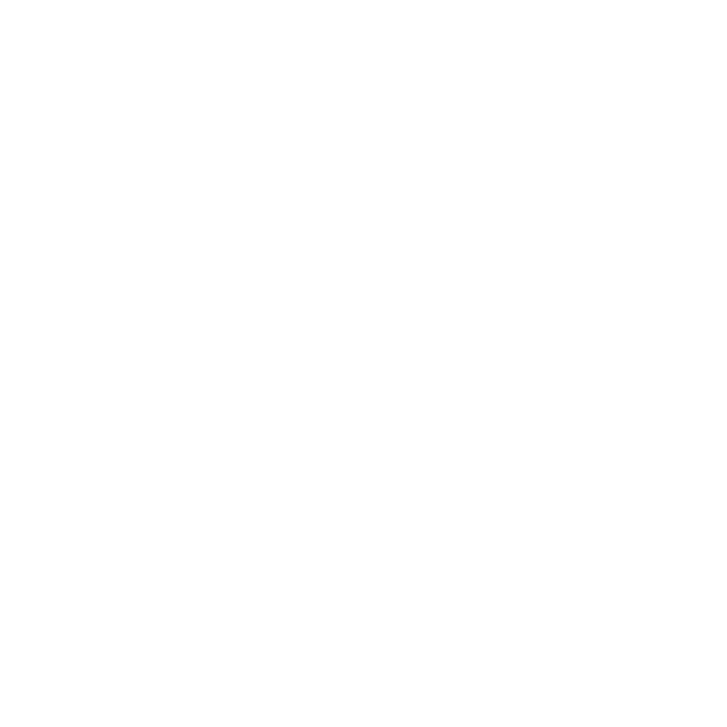 Coffee Cup Circle Badge Logo #ffffff