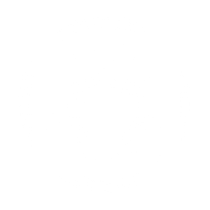 Coffee Cup Circle Badge Logo #ffffff