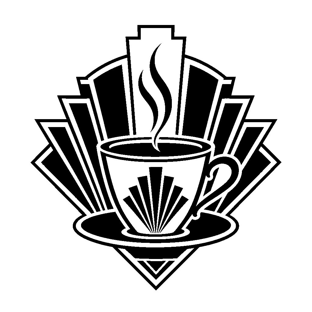 Art Deco Coffee Cup Logo