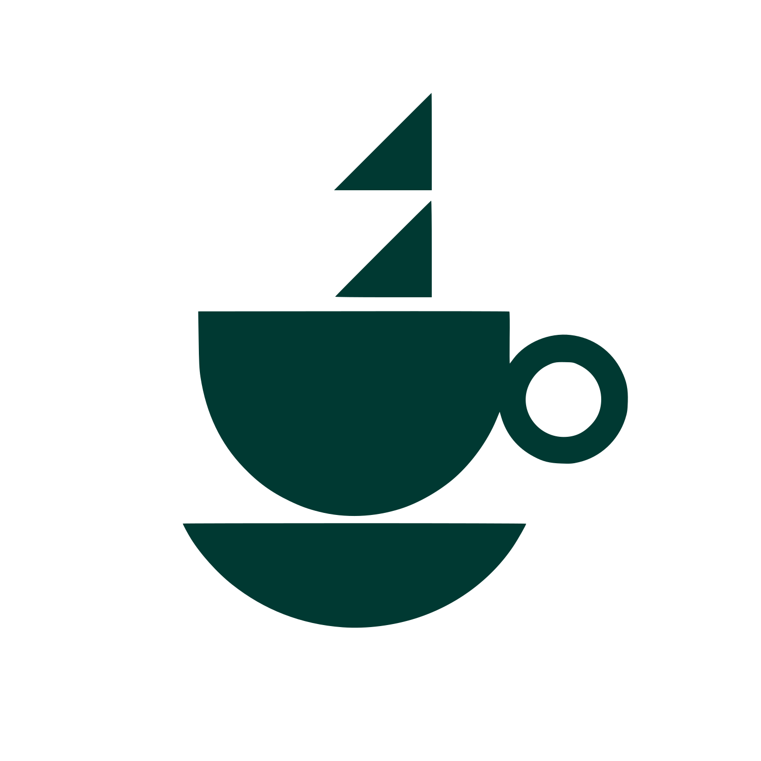 Sailboat Coffee Cup Logo #003932