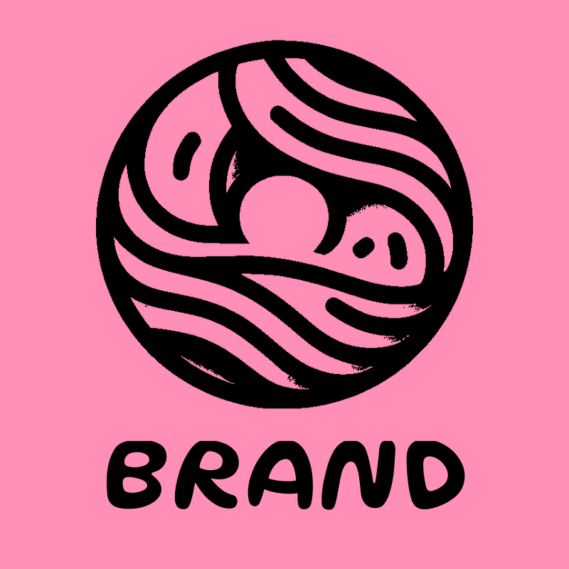 Modern Yin Yang Donut Logo preview