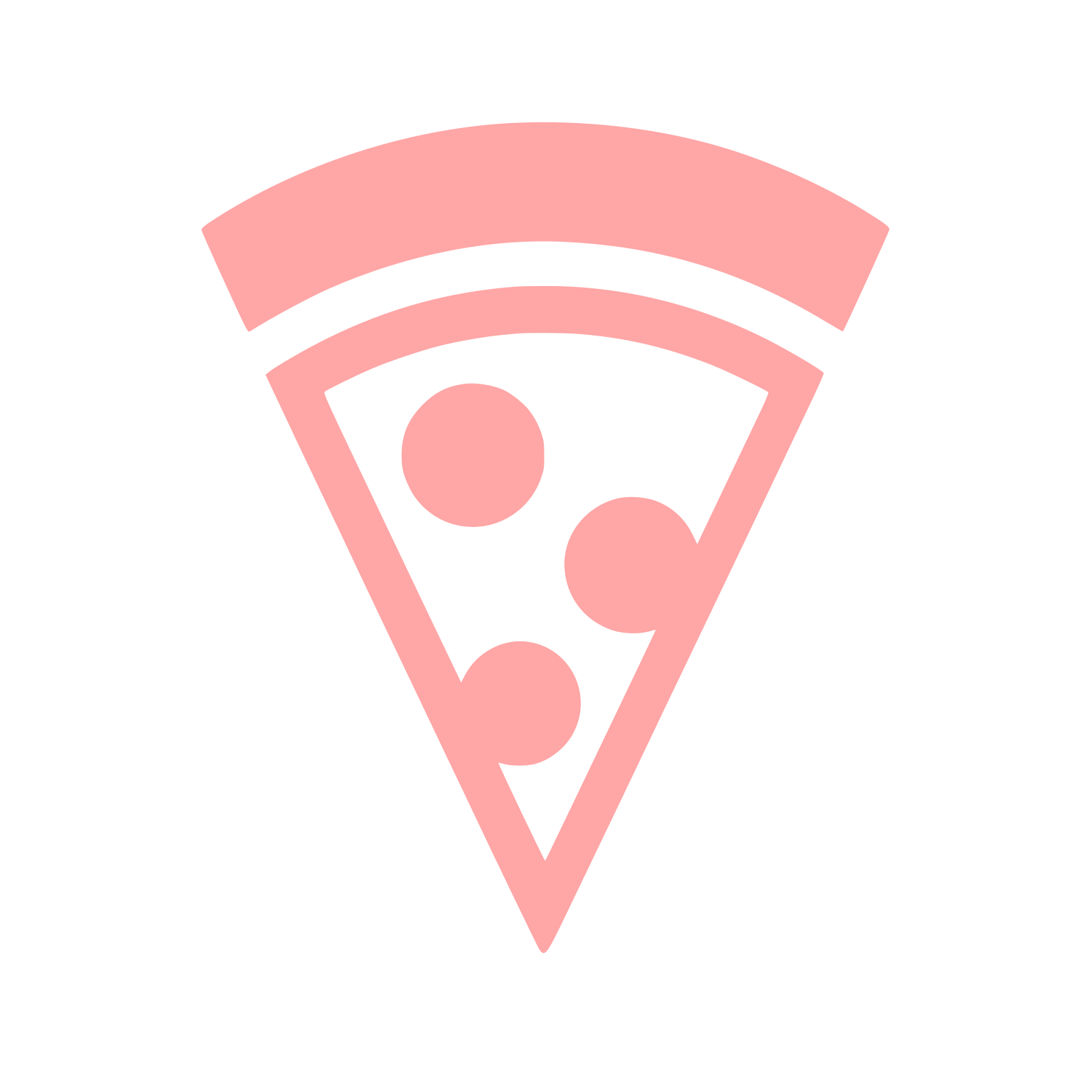 Pizza Slice Logo #ffa6a6