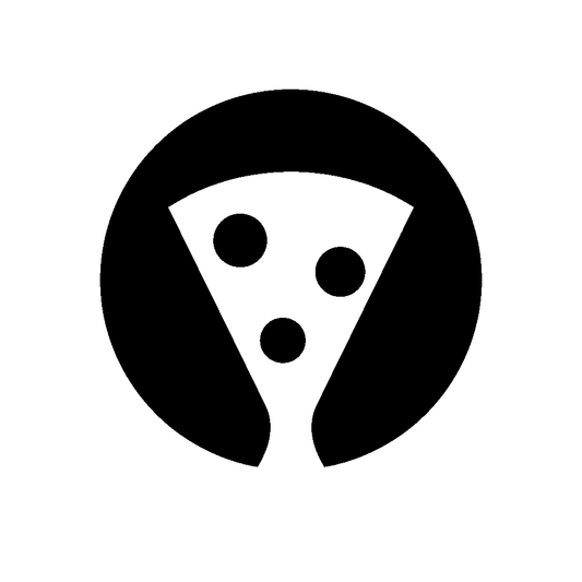 Pizza Slice Circle Logo