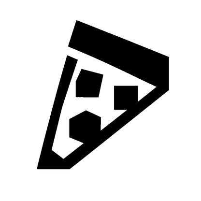 Geometric Pizza Slice Logo