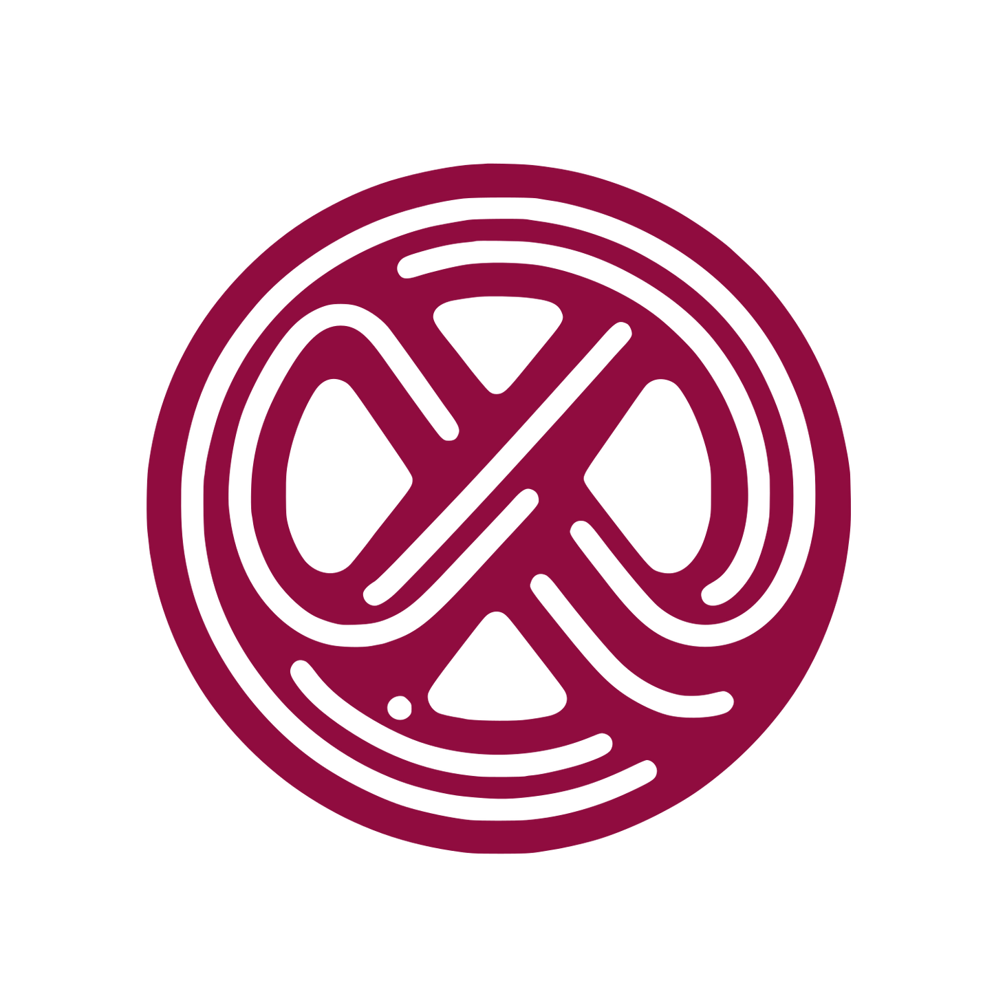 Circular Lines Eight Design #900C3F