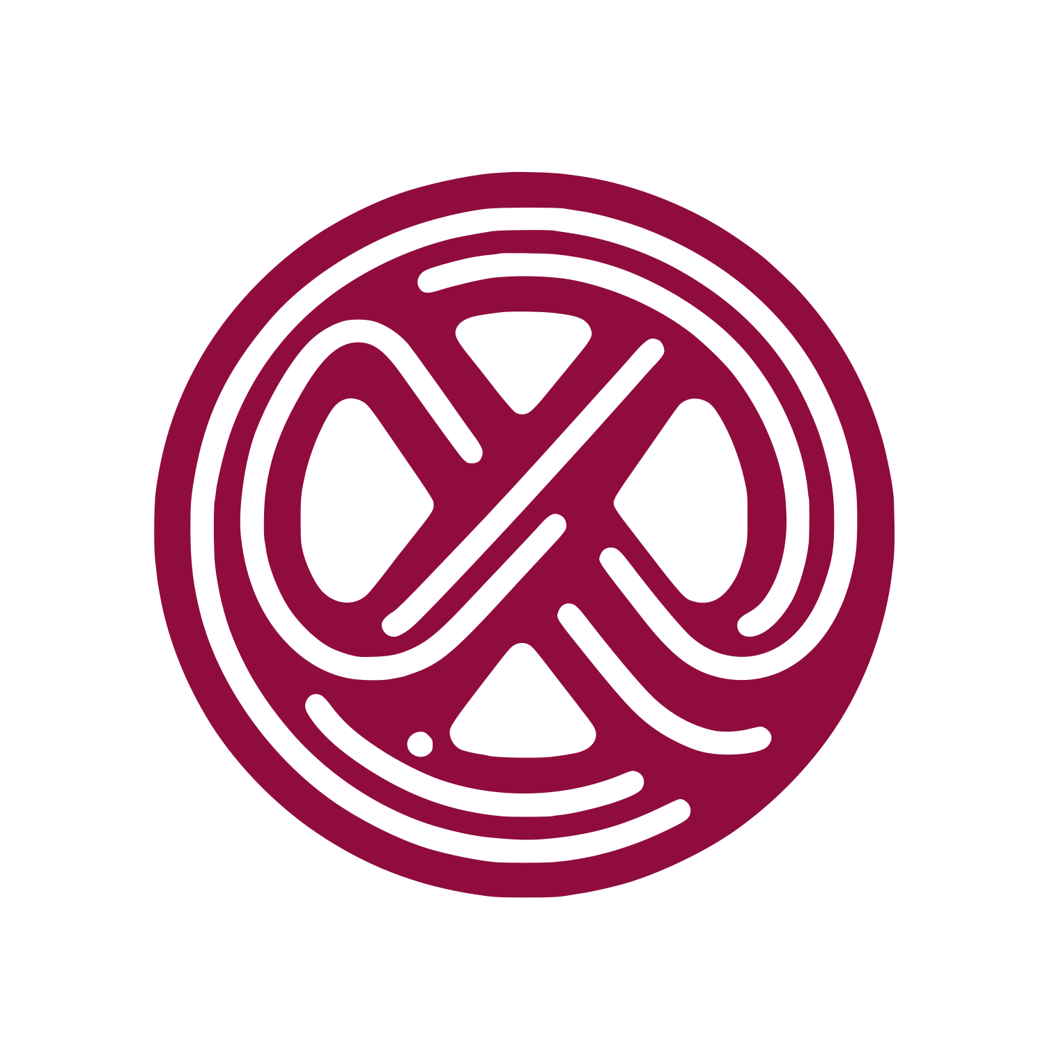 Circular Lines Eight Design #900C3F