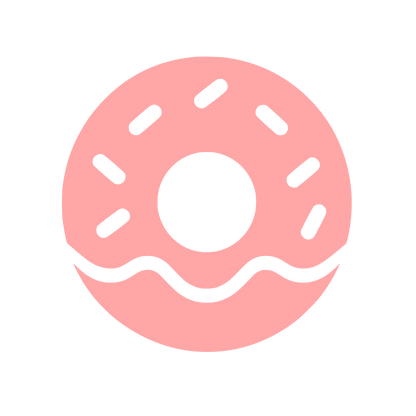Donut with Sprinkles Logo #ffa6a6