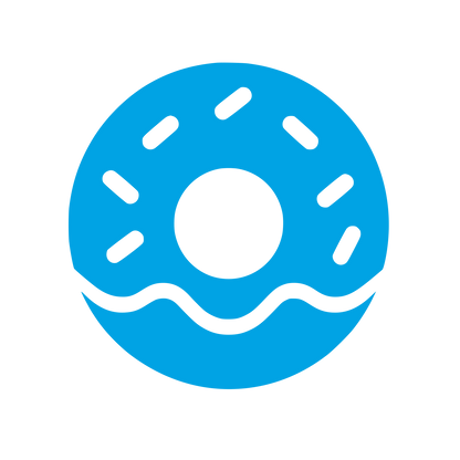 Donut with Sprinkles Logo #00a3e4