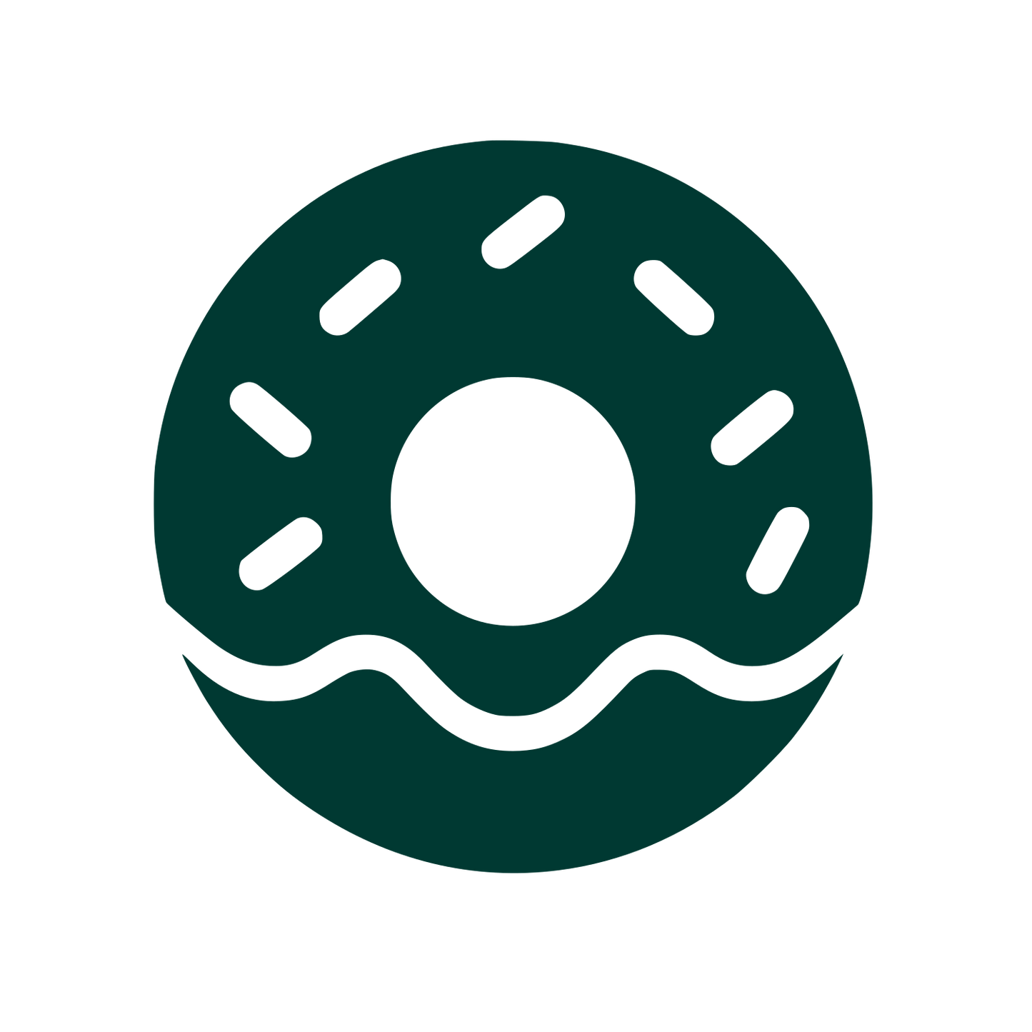 Donut with Sprinkles Logo #003932