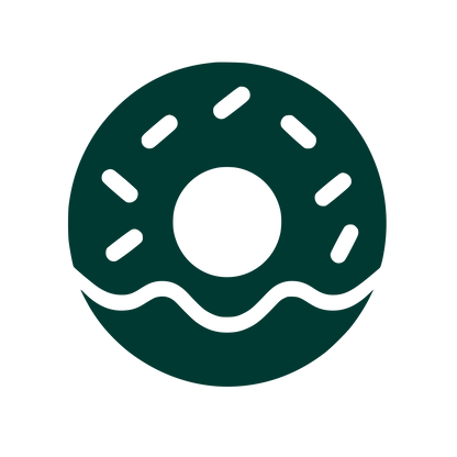 Donut with Sprinkles Logo #003932