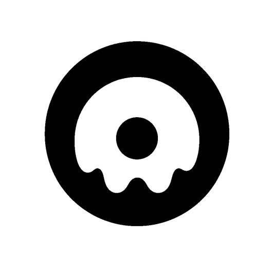Ghost Donut Circle Logo