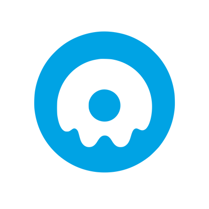 Ghost Donut Circle Logo #00a3e4