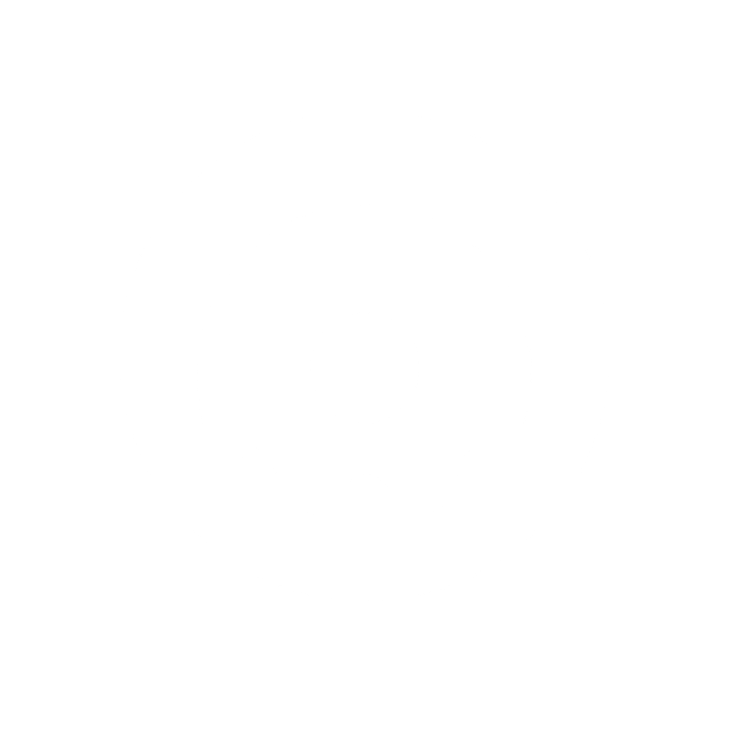 Ghost Donut Circle Logo #ffffff