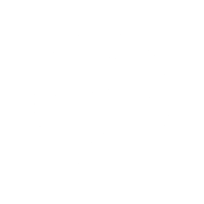 Ghost Donut Circle Logo #ffffff