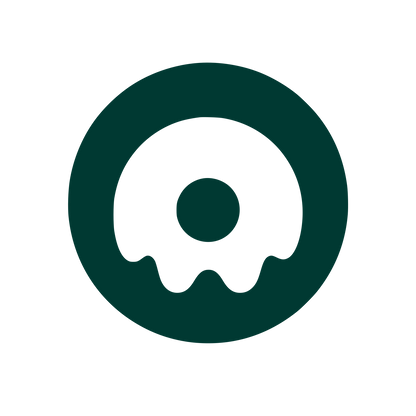 Ghost Donut Circle Logo #003932