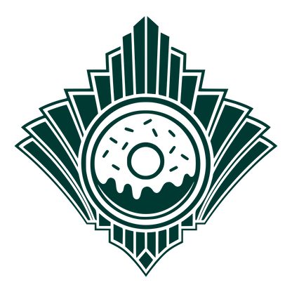 Art Deco Donut Logo #003932