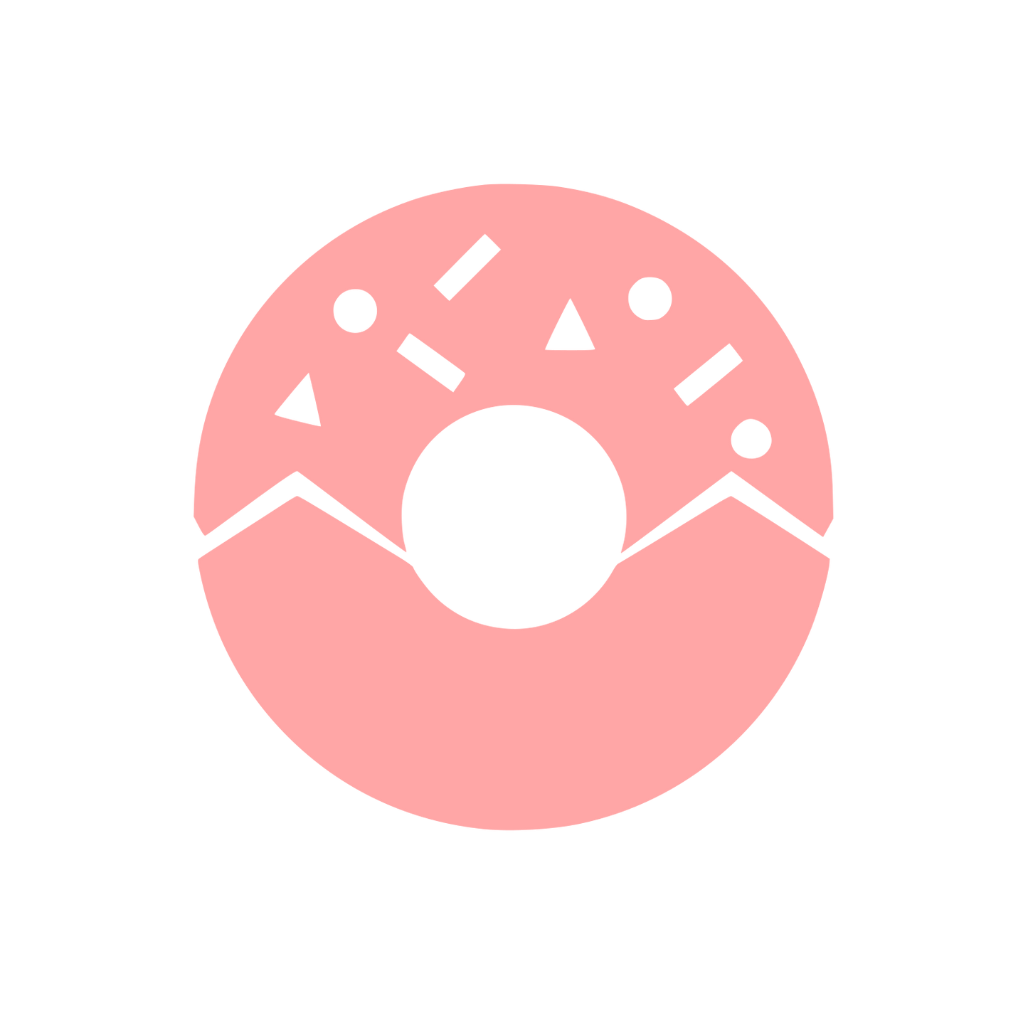 Sprinkle Donut Logo #ffa6a6