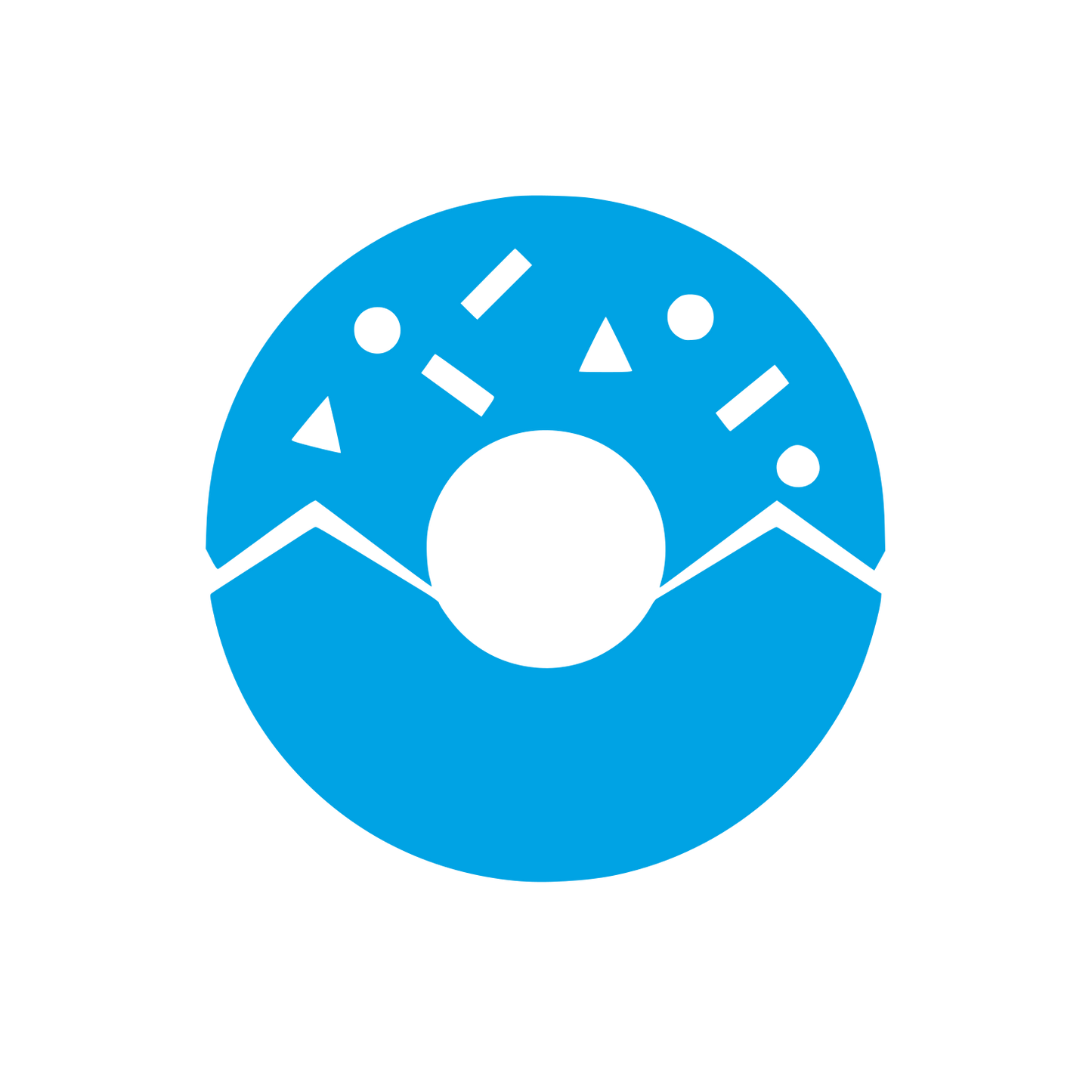 Sprinkle Donut Logo #00a3e4