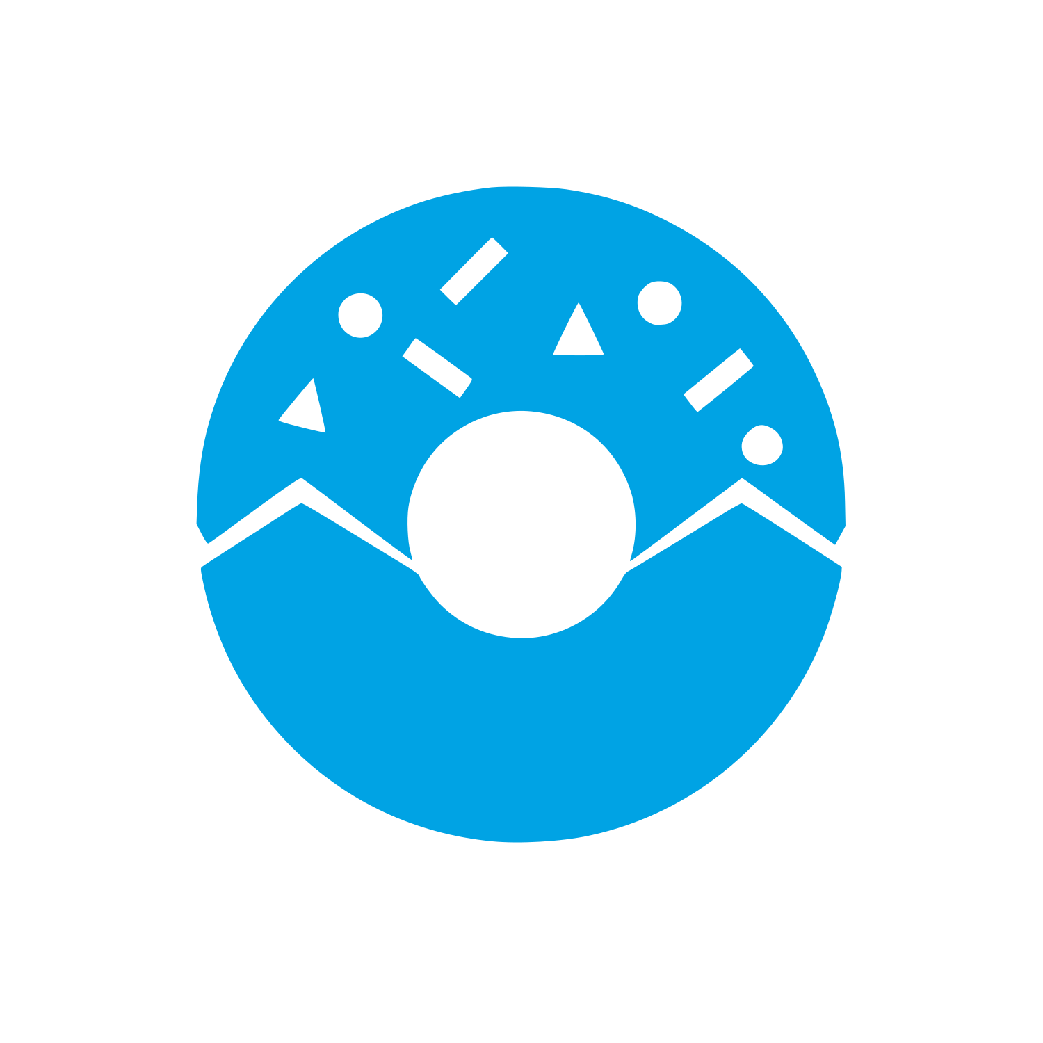 Sprinkle Donut Logo #00a3e4