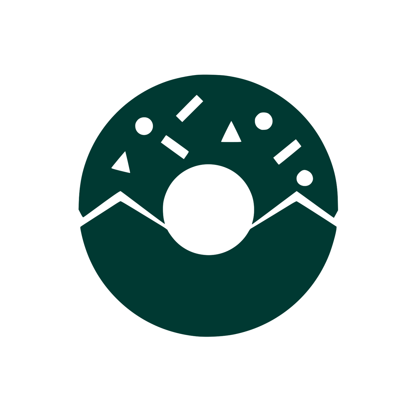 Sprinkle Donut Logo #003932