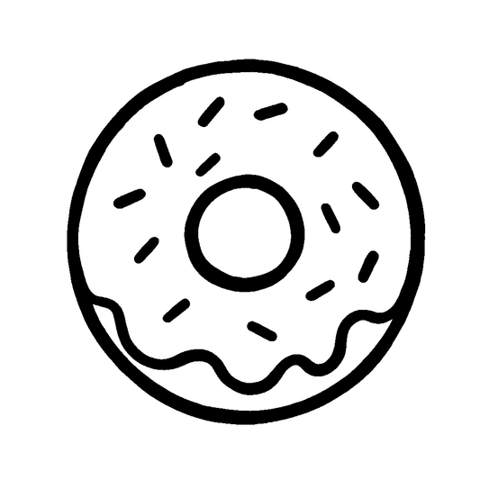 Donut with Sprinkles Logo