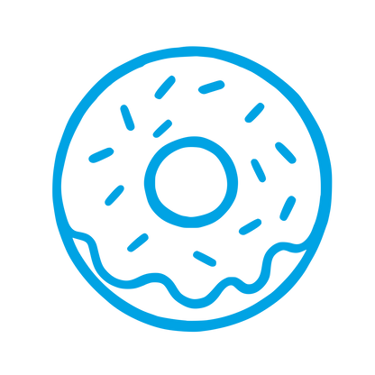 Donut with Sprinkles Logo #00a3e4