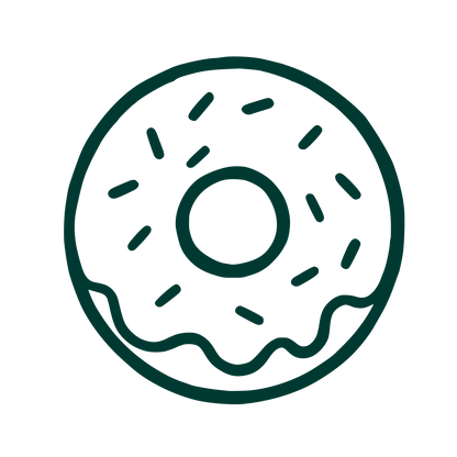 Donut with Sprinkles Logo #003932