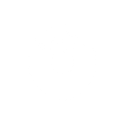Bitten Donut with Frosting Logo #ffffff
