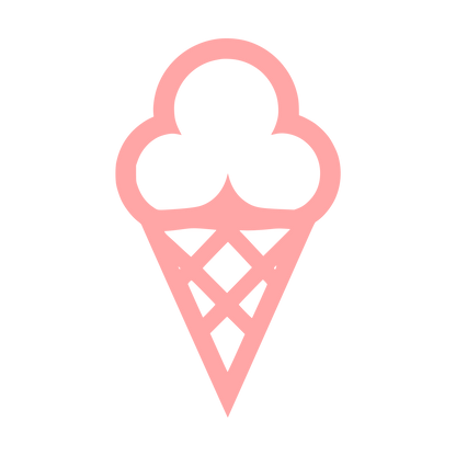 Ice Cream Cone Logo #ffa6a6