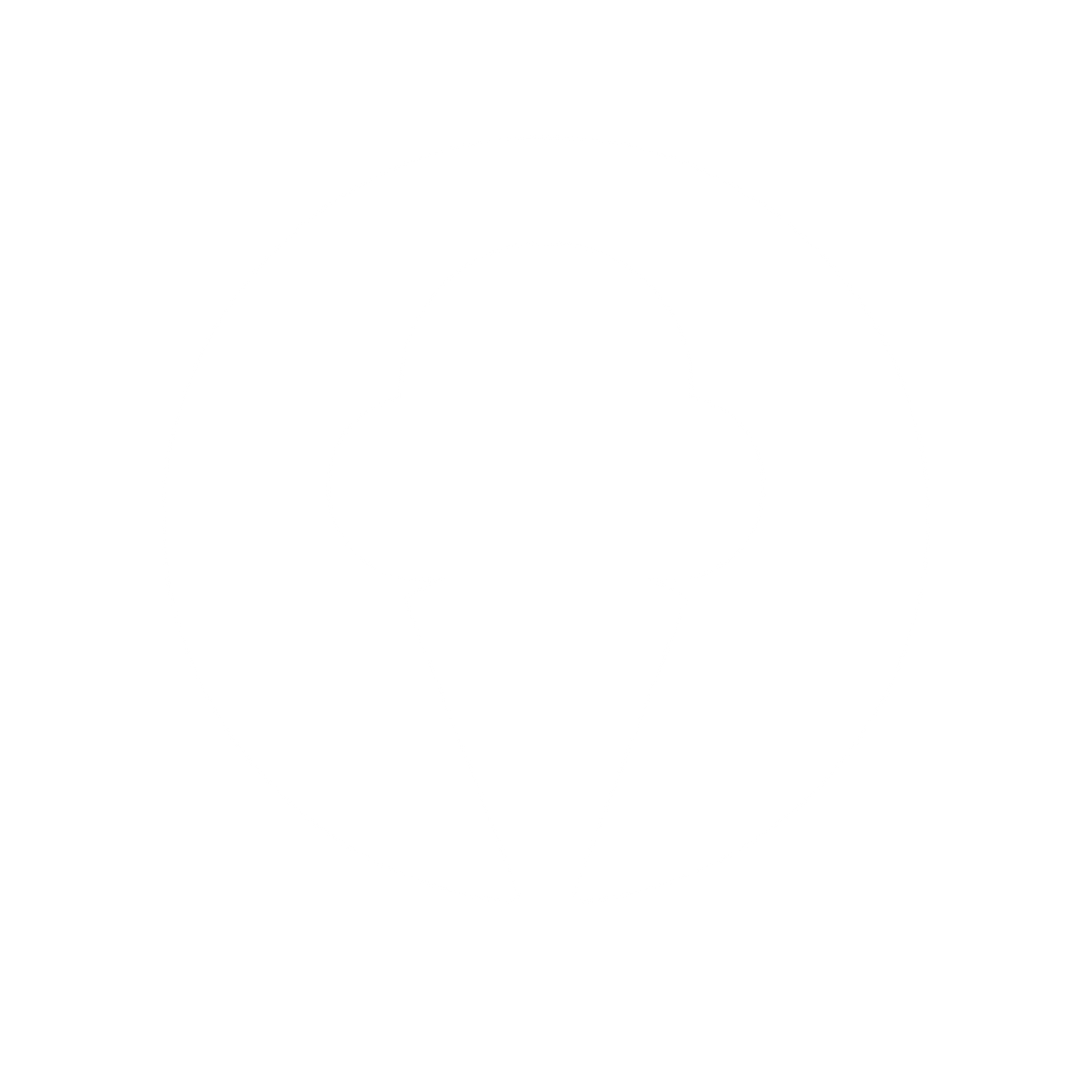 Ice Cream Cone Circle Logo #ffffff