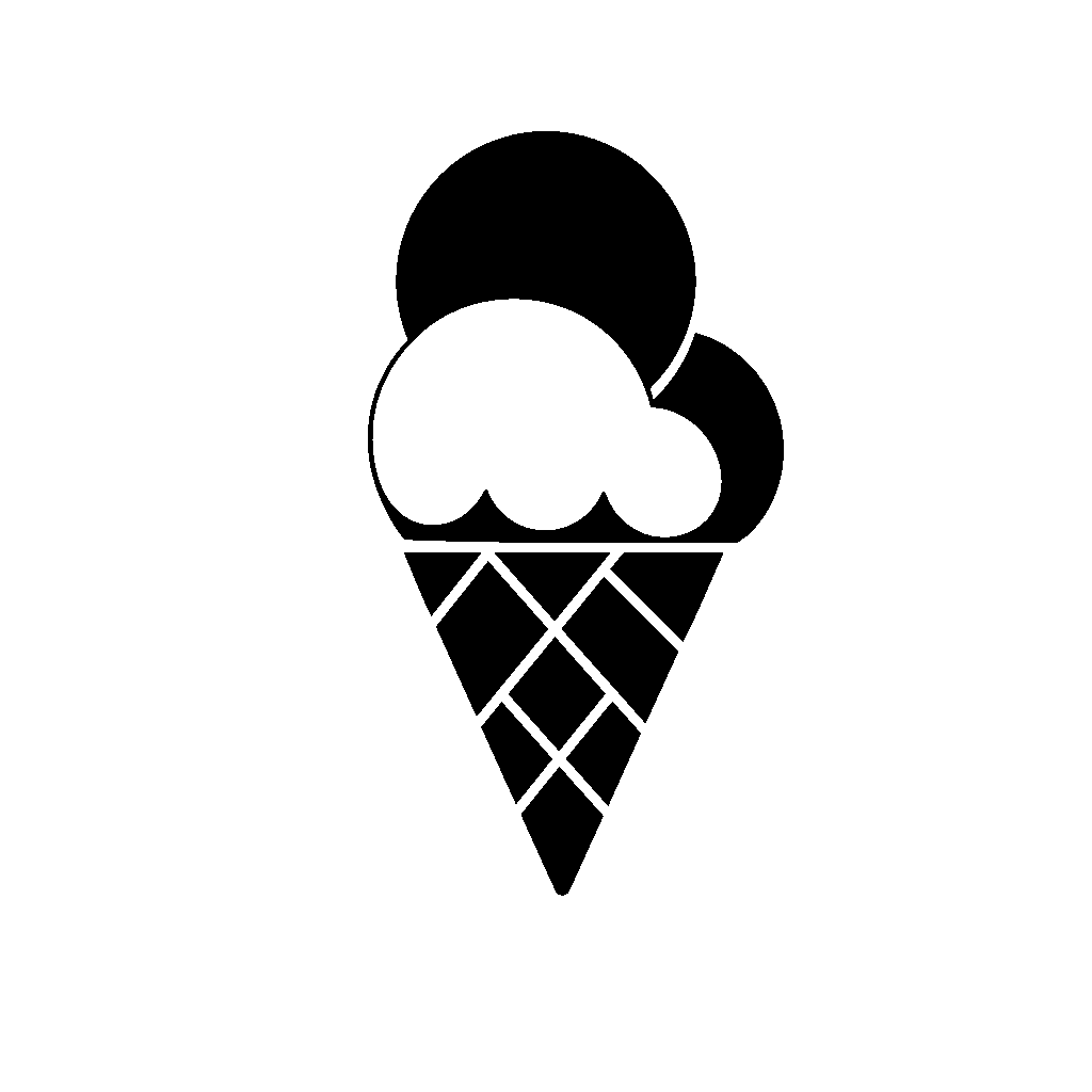 Triple Scoop Ice Cream Logo