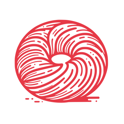 Line Donut Logo #E63946