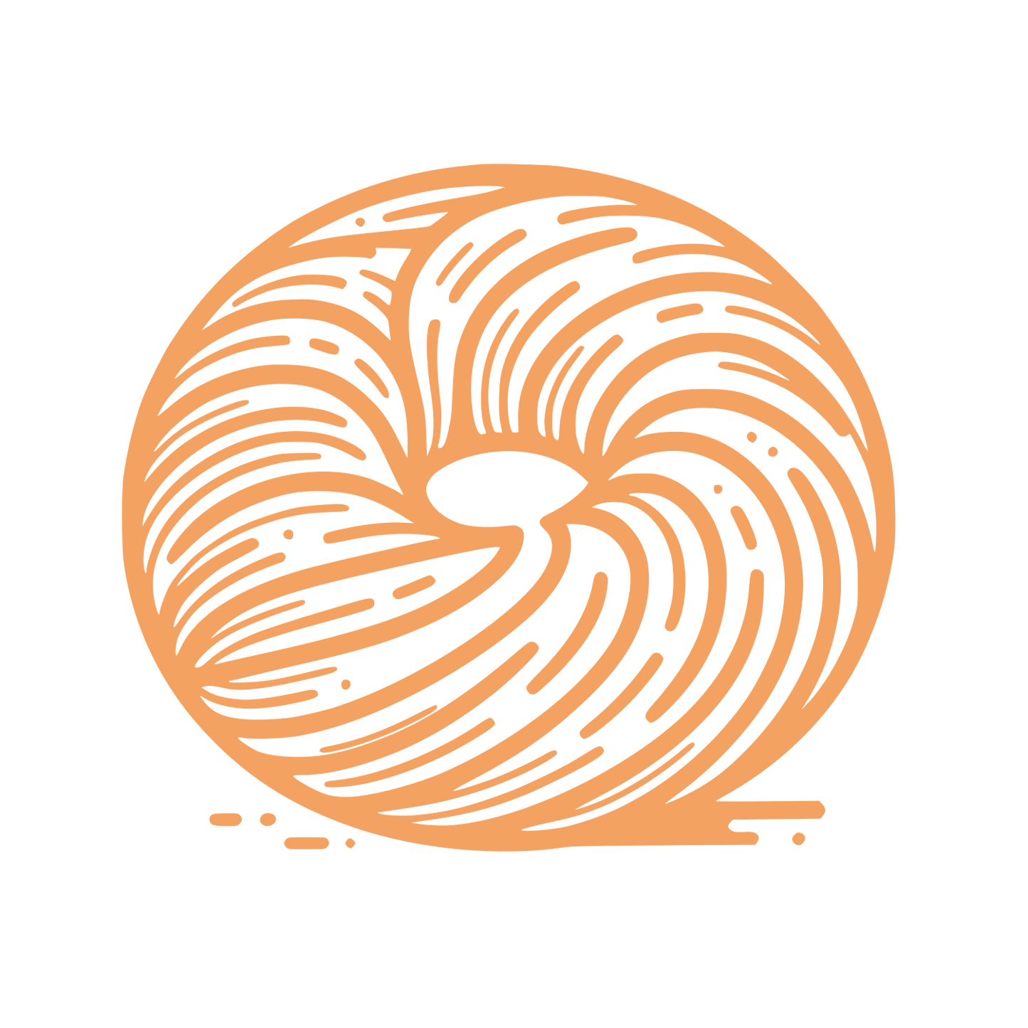 Line Donut Logo  #F4A261
