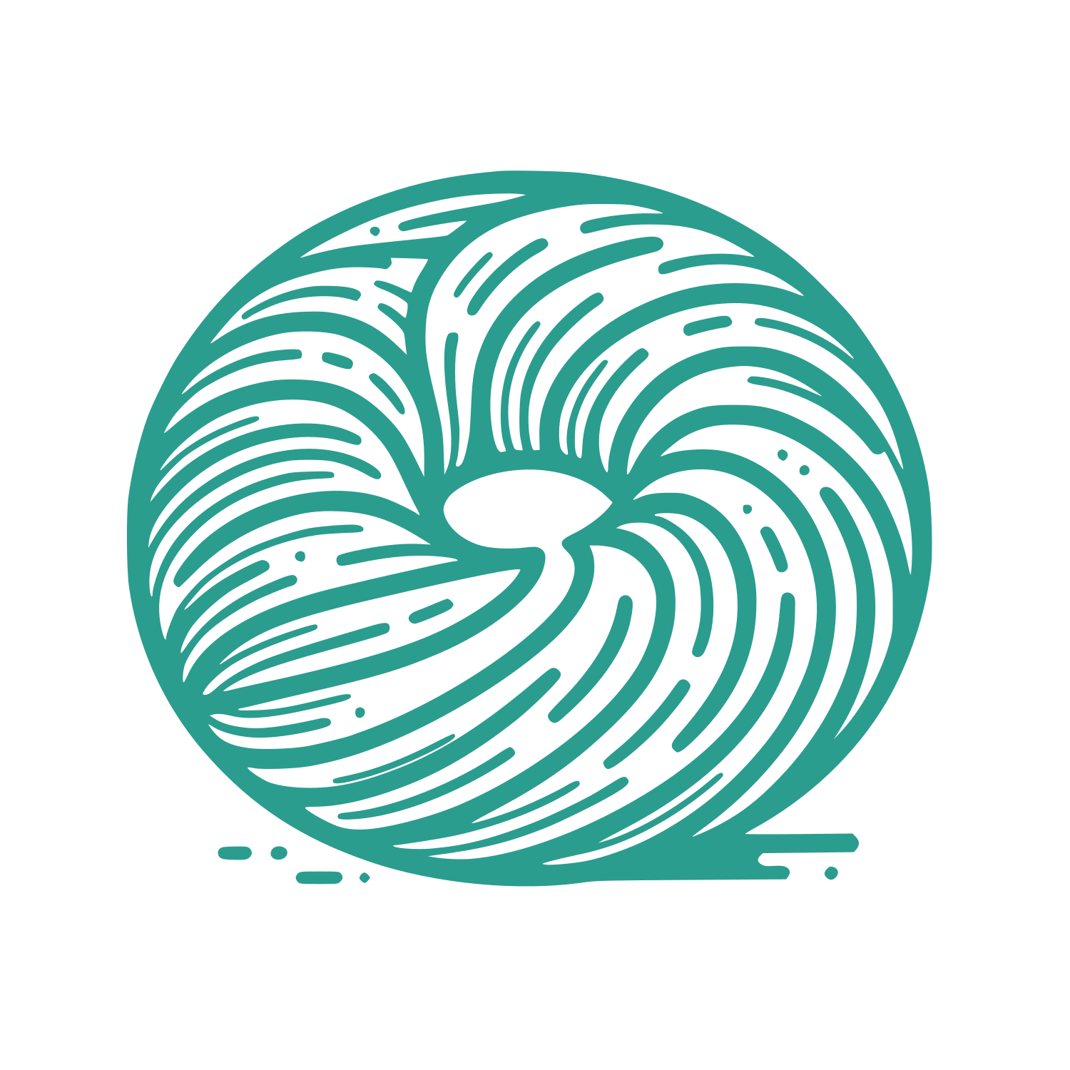 Line Donut Logo #2A9D8F