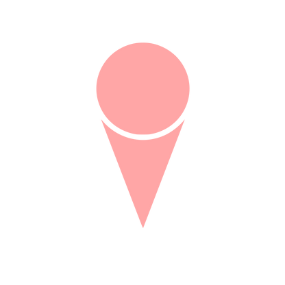 Ice Cream Cone Logo #ffa6a6