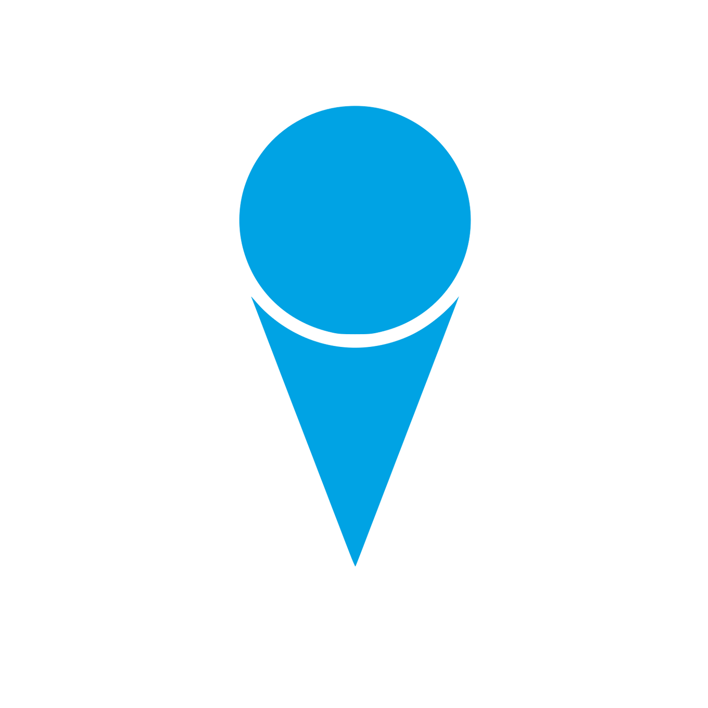 Ice Cream Cone Logo #00a3e4