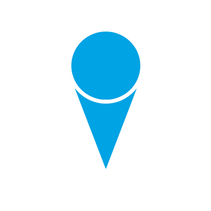Ice Cream Cone Logo #00a3e4